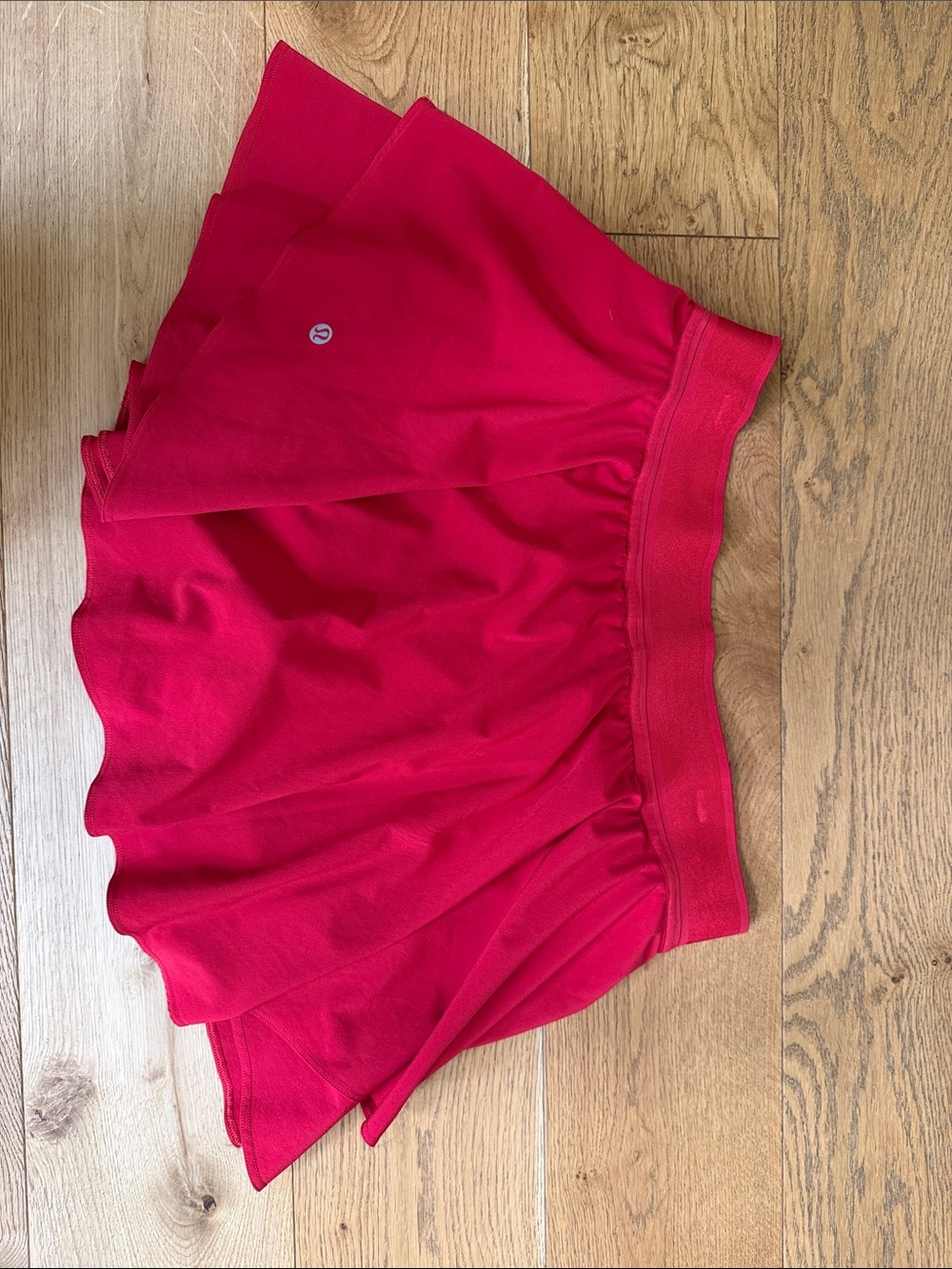 lululemon athletica Bright Red Athletic Skort with Built-In Shorts